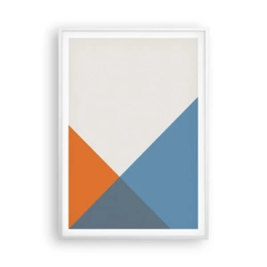 Poster in een witte lijst - In een hoekje… - 70x100 cm