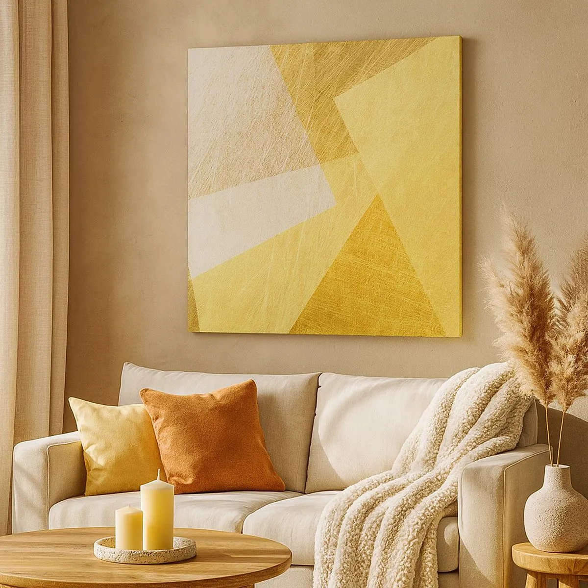 Schilderen op canvas - Geometrie weer - 30x30 cm