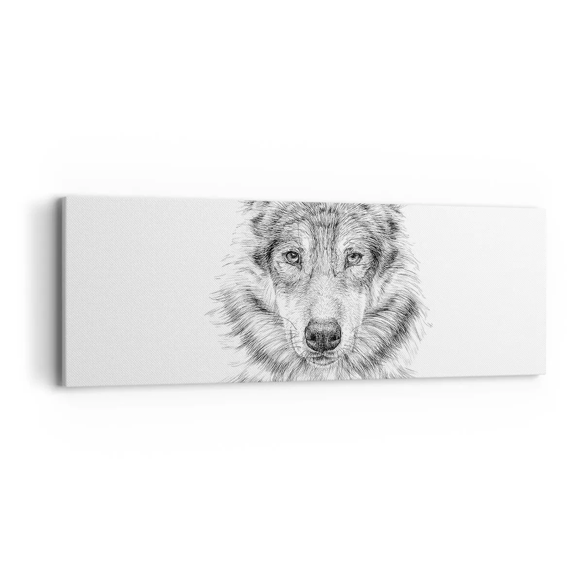 Schilderen op canvas - Een geboren leider - 90x30 cm