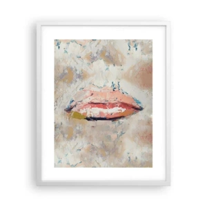 Poster in een witte lijst - Het wekt de zintuigen - 40x50 cm