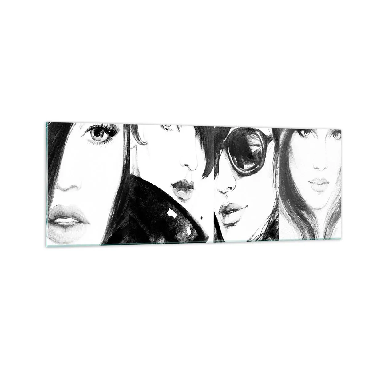 Schilderen op glas - Schoonheid vermenigvuldigd - 140x50 cm