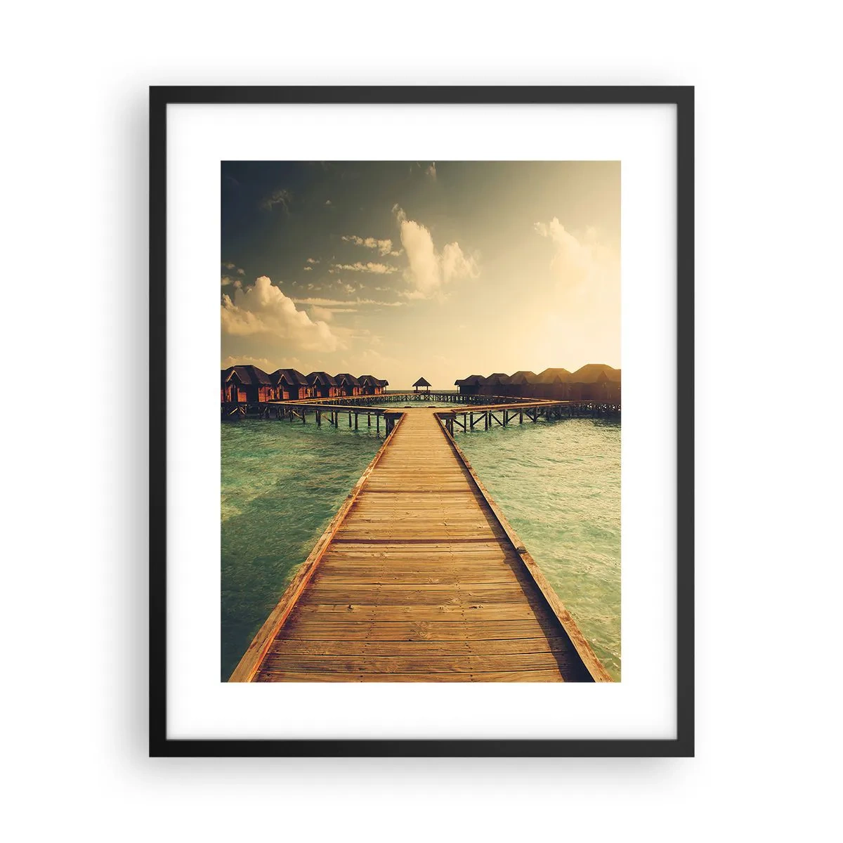 Poster in een zwarte lijst - Een warme uitnodiging - 40x50 cm