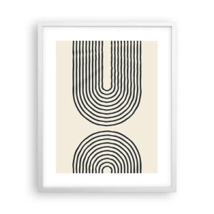 Poster in een witte lijst - In een ogenblik ... - 40x50 cm