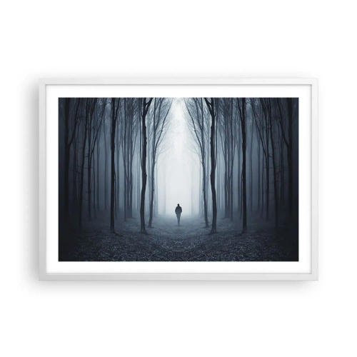 Poster in een witte lijst - En alles is eenvoudig en duidelijk - 70x50 cm