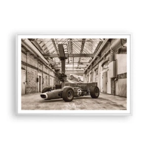 Poster in een witte lijst - De rust van de winnaar - 100x70 cm