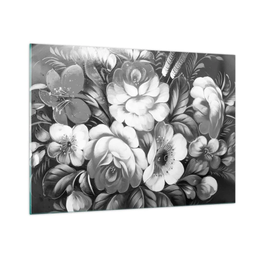 Schilderen op glas - Zelfs in grijs mooi - 100x70 cm