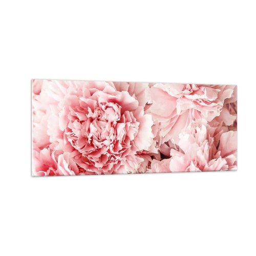 Schilderen op glas - Roze droom - 100x40 cm