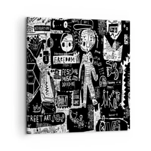 Schilderen op canvas - Geestelijke jeugd van wet en vreugde - 50x50 cm