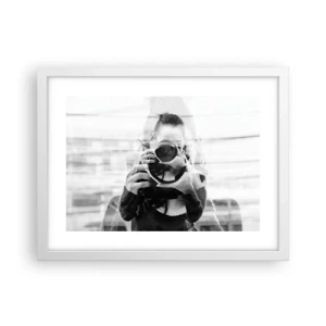 Poster in een witte lijst - Maker en materiaal - 40x30 cm