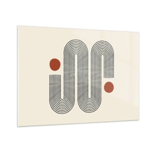 Schilderen op glas - Van het begin tot het eind - 100x70 cm