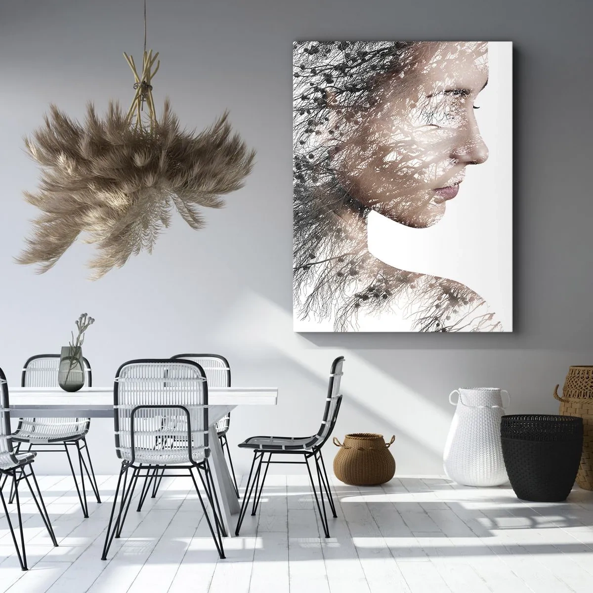 Schilderen op canvas - De geest van het bos - 70x100 cm