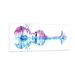 Schilderen op glas - Ik zal je wat regencantussen brengen - 100x40 cm