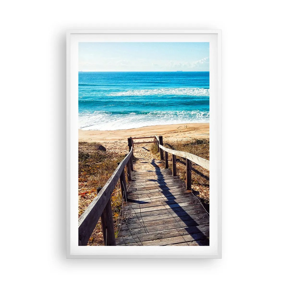 Poster in een witte lijst - Loop maar! - 61x91 cm