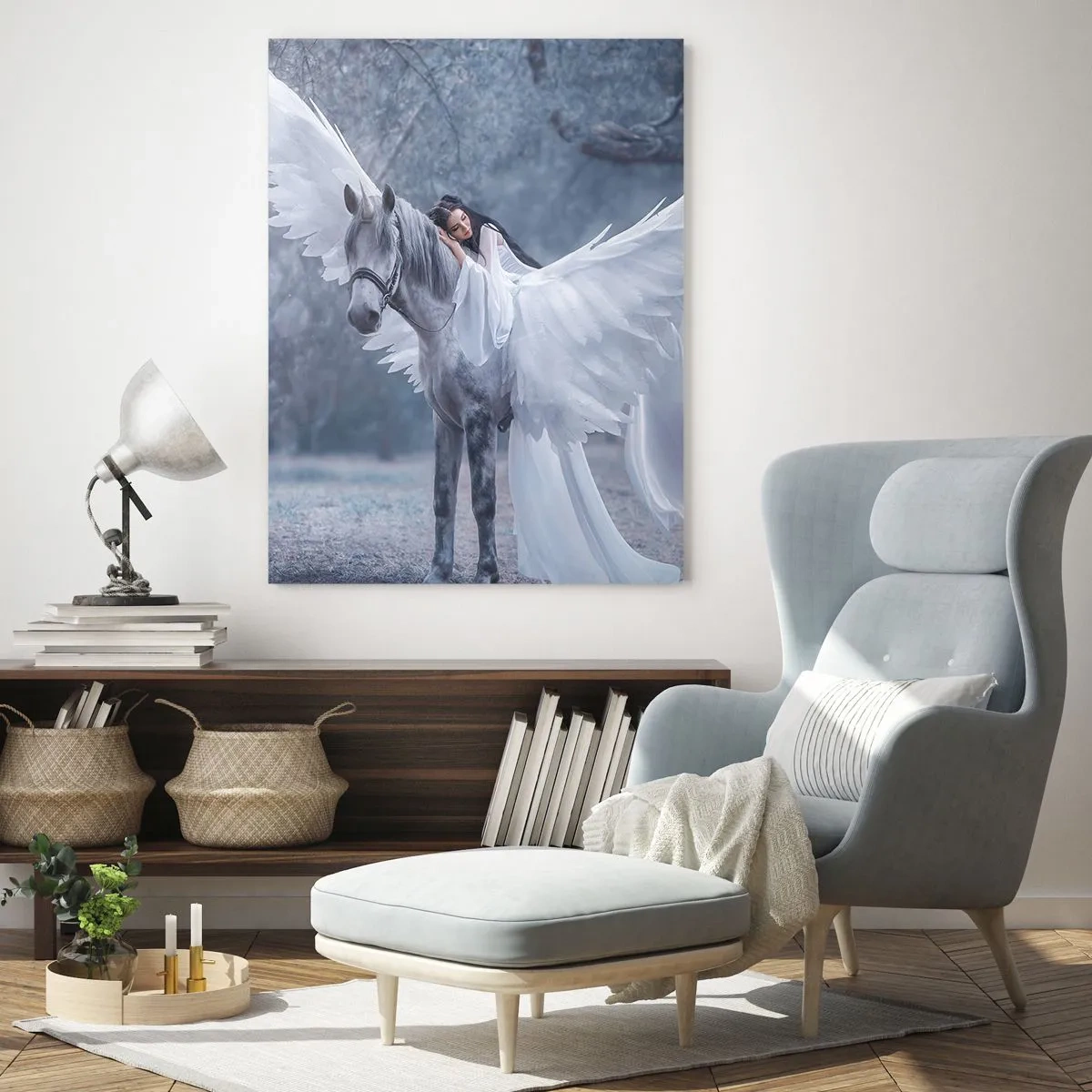 Schilderen op glas - Een geïnspireerd moment - 70x100 cm