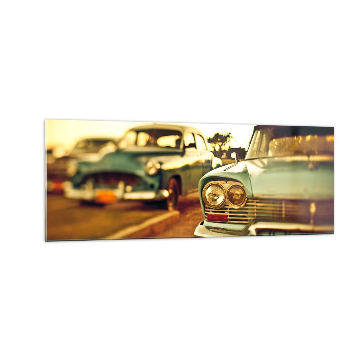 Schilderen op glas - Maar afwachten - 140x50 cm