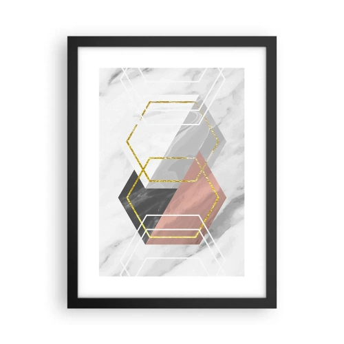 Poster in een zwarte lijst - Keten samenstelling - 30x40 cm