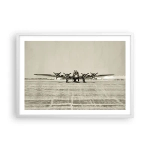 Poster in een witte lijst - Zoals altijd klaar - 70x50 cm