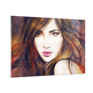 Schilderen op glas - Een dubbeltje voor je gedachten - 100x70 cm