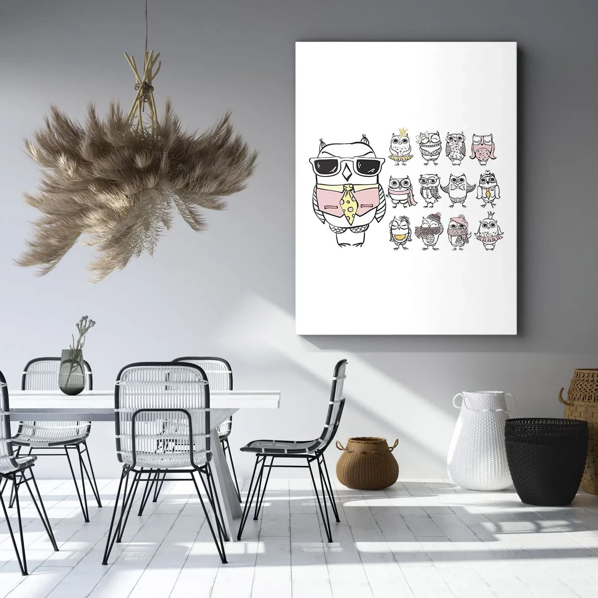 Schilderen op canvas - Zoveel rollen om te spelen - 80x120 cm