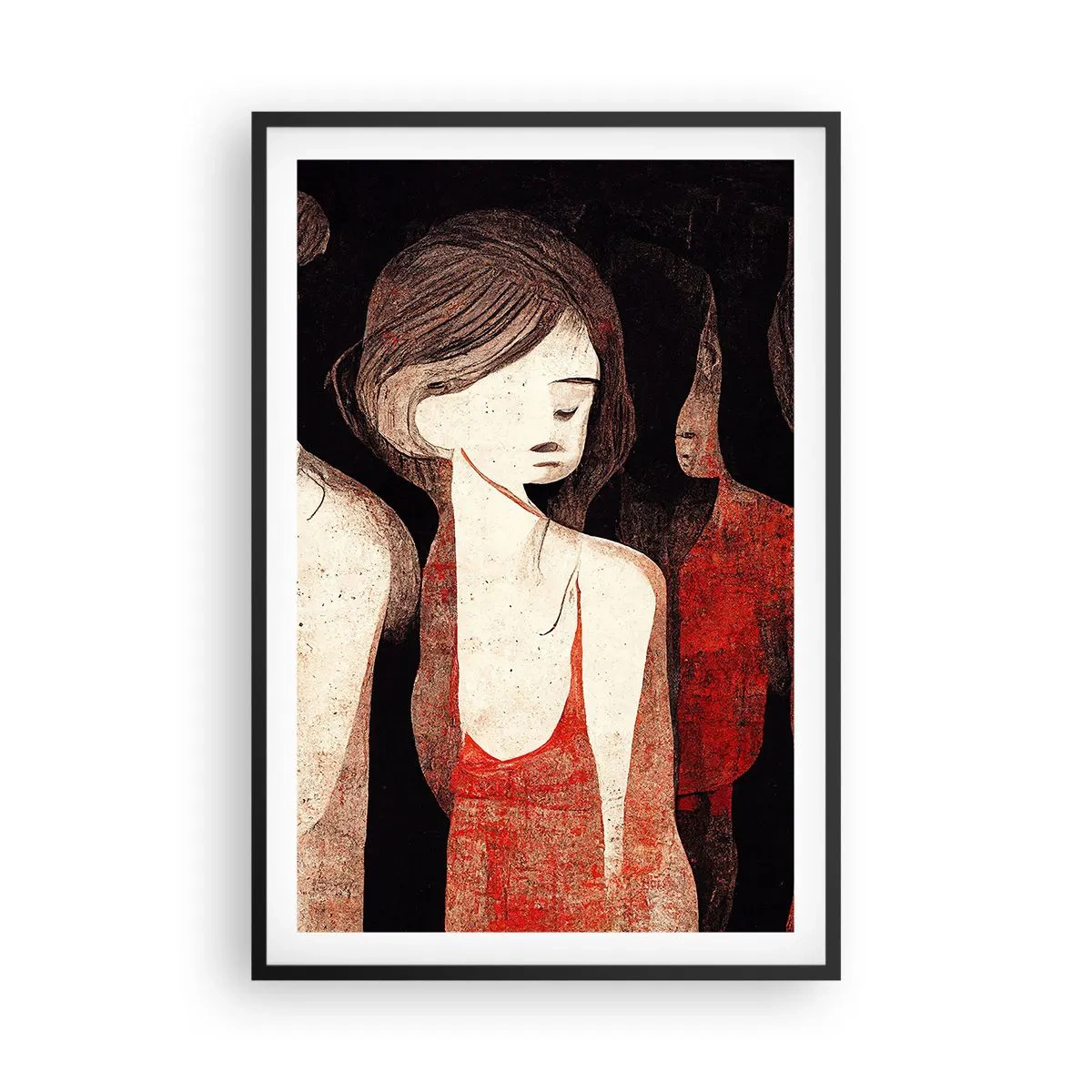 Poster in een zwarte lijst - Madonna's van duisternis - 61x91 cm