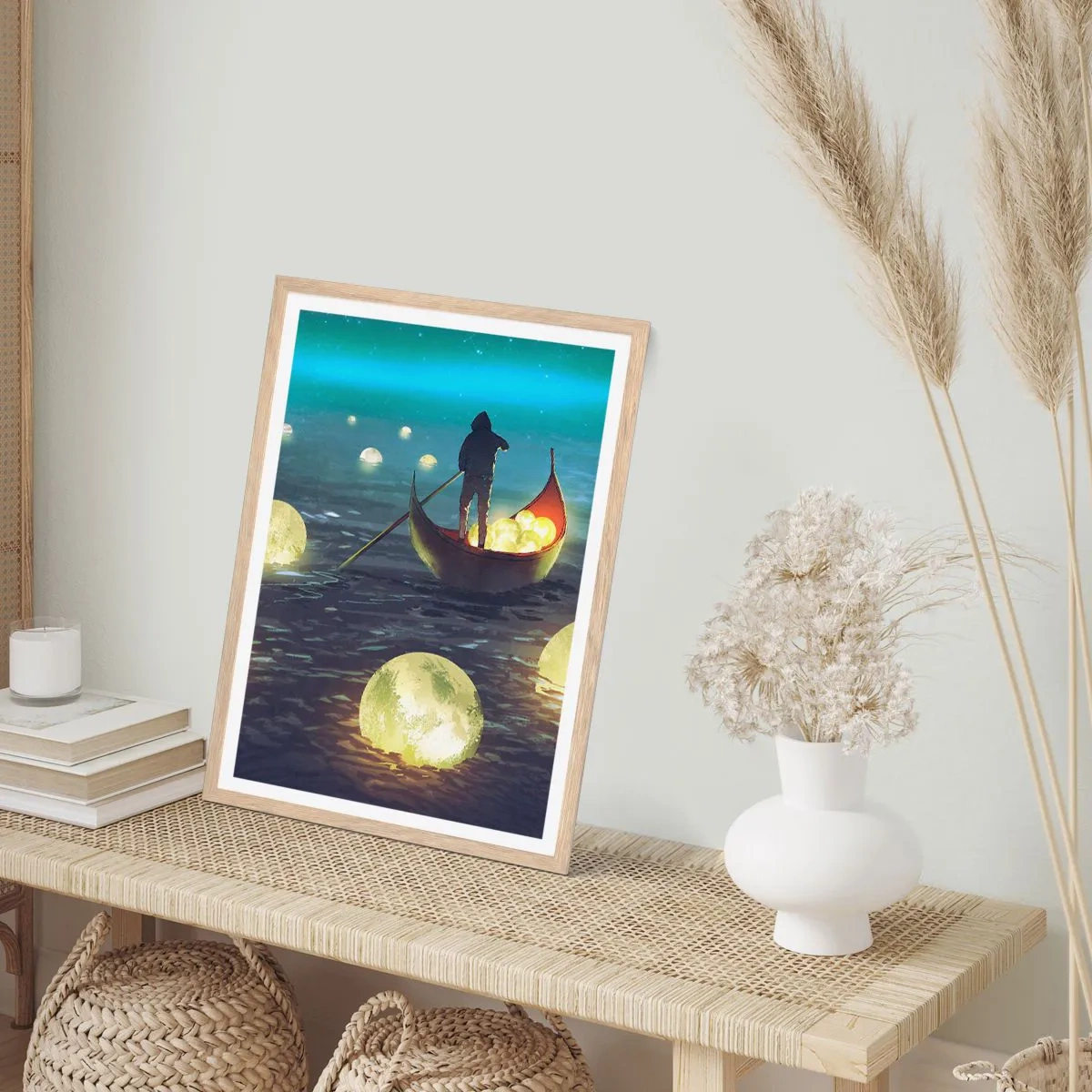 Een poster in een licht eiken lijst - Dingen waar filosofen nooit van hebben gedroomd - 70x100 cm