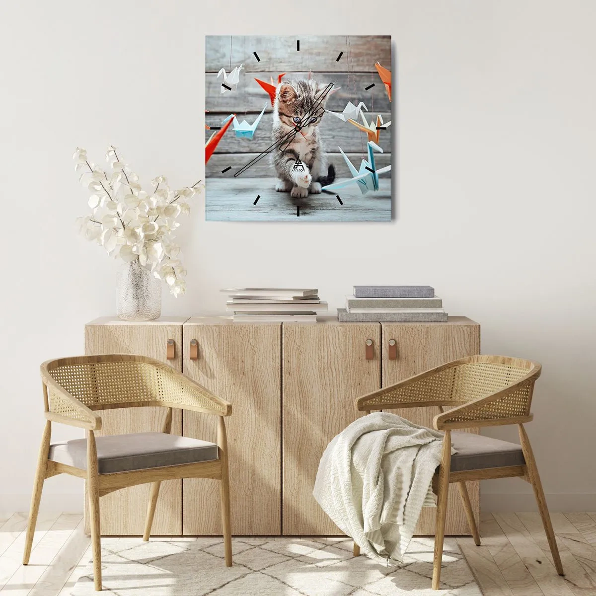 Wandklok - Klok - Eerste les - 40x40 cm