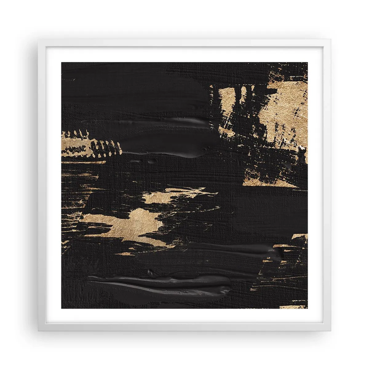 Poster in een witte lijst - Spoor van aanraking - 60x60 cm