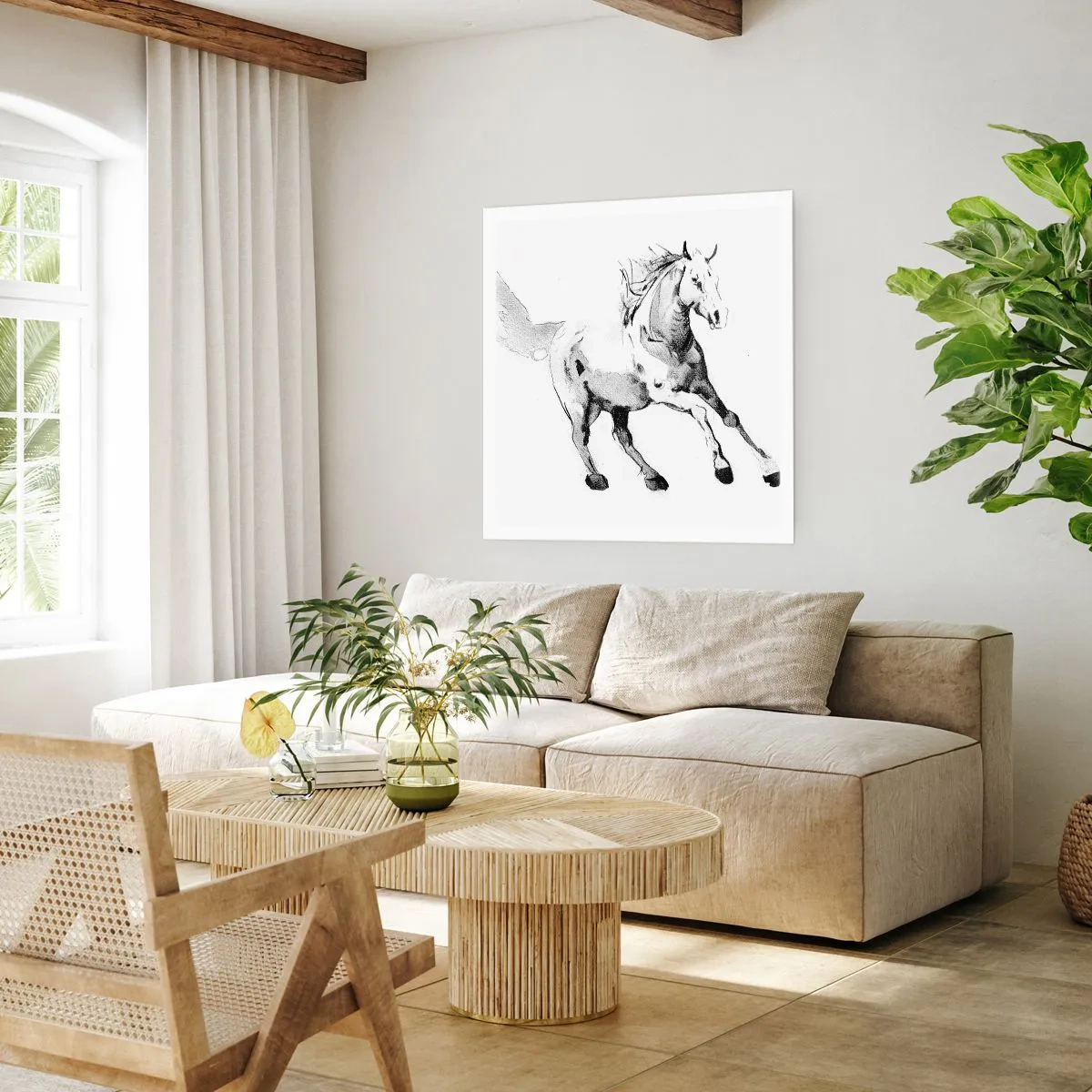 Poster - Ongetemde ziel - 30x30 cm