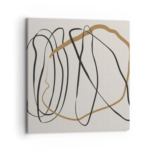 Schilderen op canvas - Compositie – loopdans - 70x70 cm