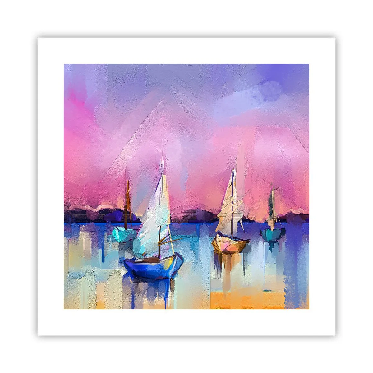 Poster - Richting: breed water - 40x40 cm