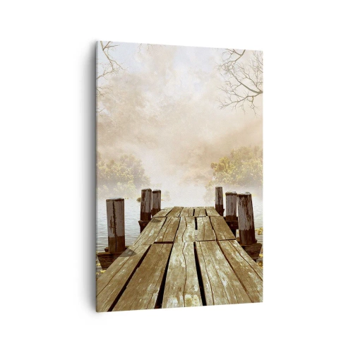 Schilderen op canvas - Het milde verdriet van de herfst - 70x100 cm