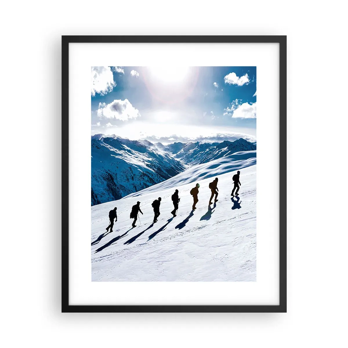 Poster in een zwarte lijst - Het team van de veroveraars - 40x50 cm
