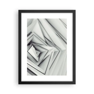 Poster in een zwarte lijst - Scherpe hoeken knoppen - 30x40 cm