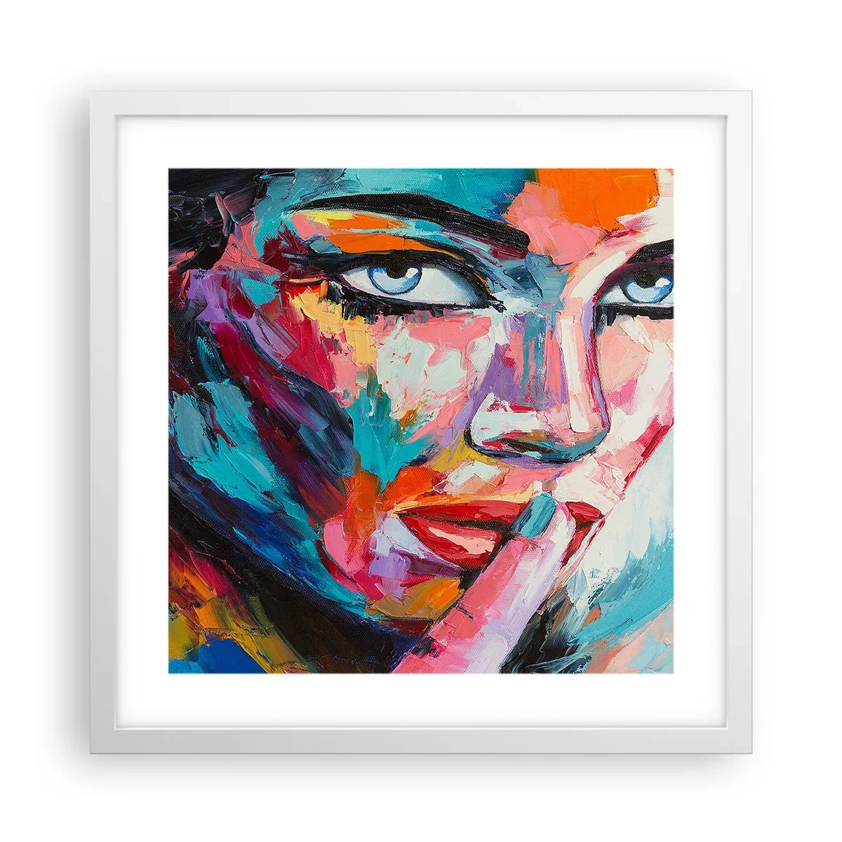 Poster in een witte lijst - Ons eerste geheim - 40x40 cm