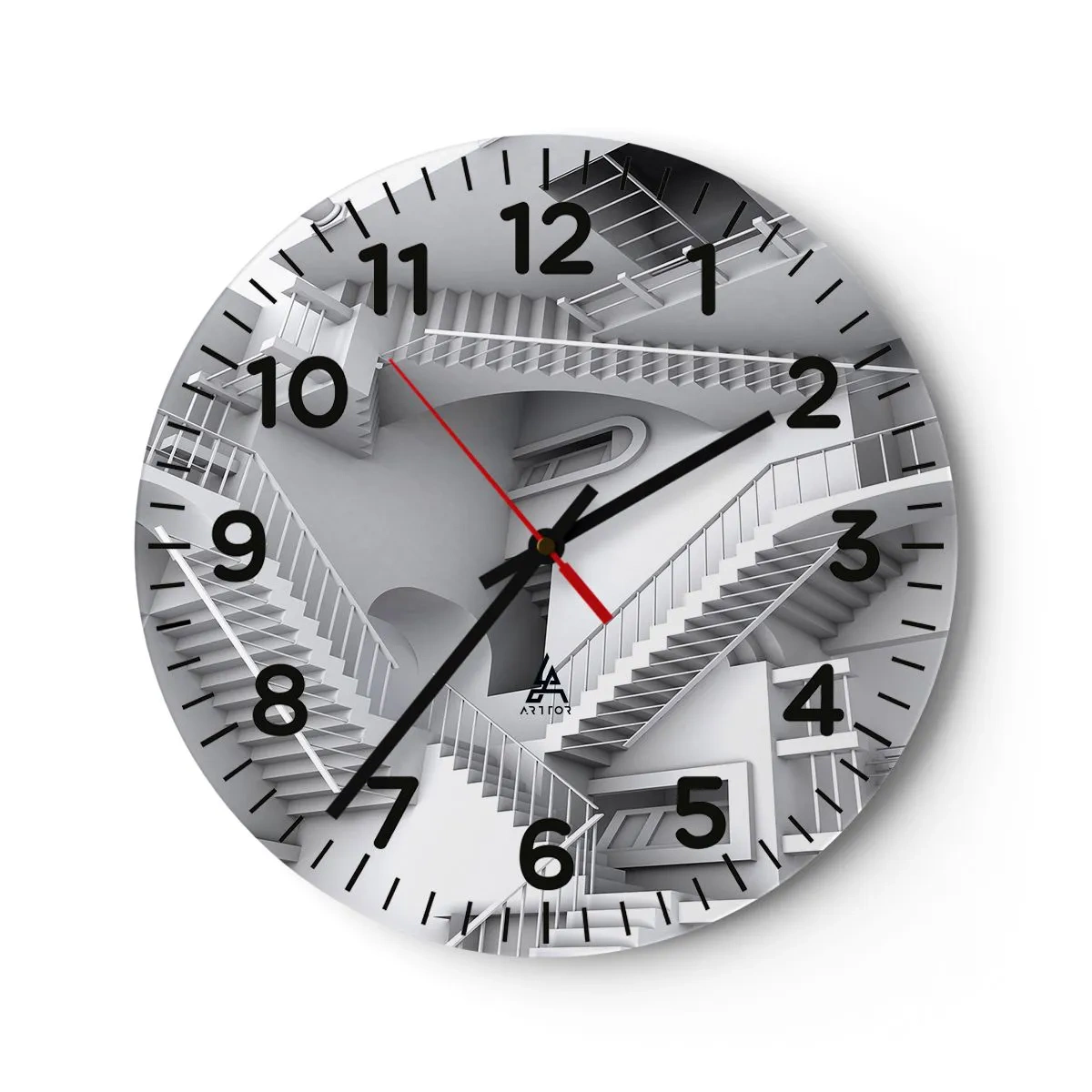 Wandklok - Klok - De paradoxen van de ruimte - 30x30 cm