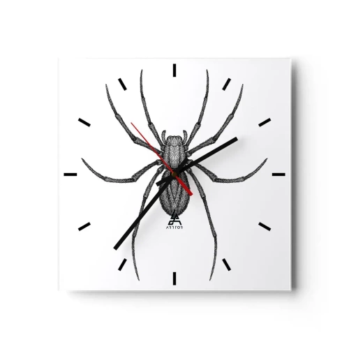 Wandklok - Klok - Verontrustende precisie - 30x30 cm
