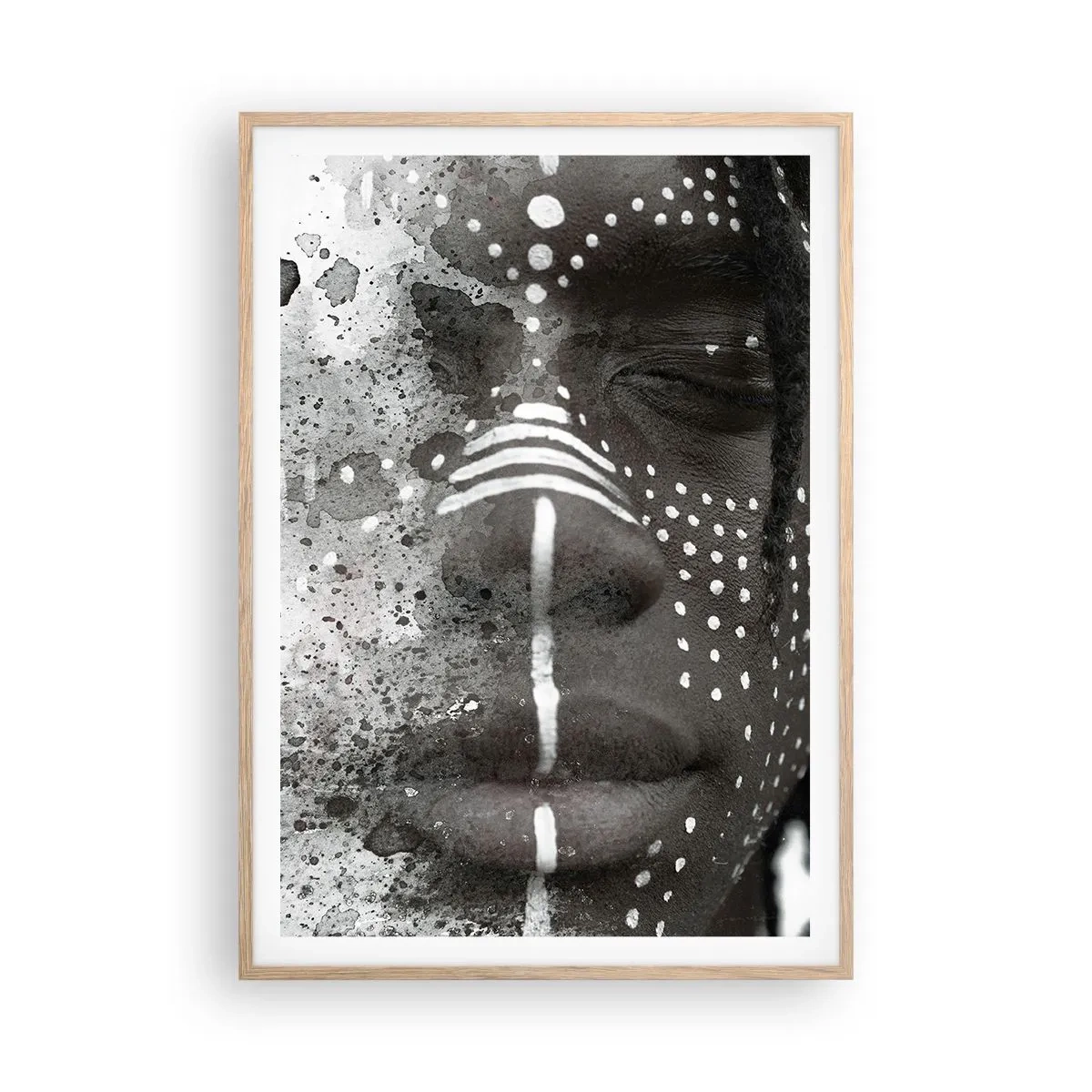 Een poster in een licht eiken lijst - Ontdek de oergeest - 70x100 cm