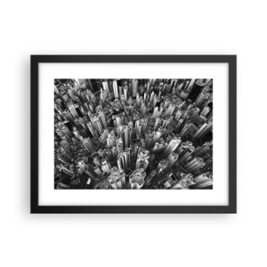 Poster in een zwarte lijst - Nog steeds hoger en hoger - 40x30 cm