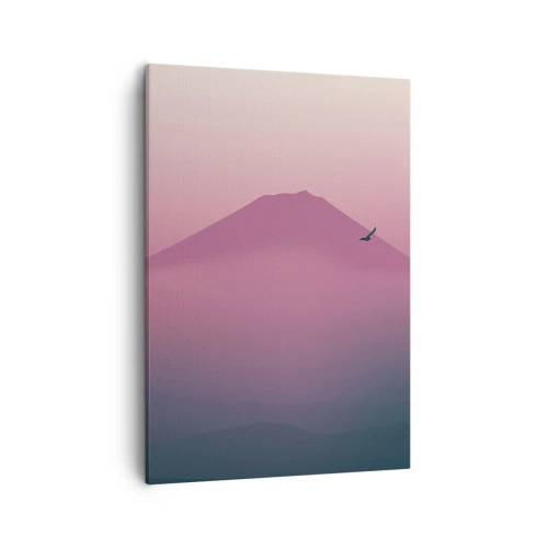 Schilderen op canvas - Wandelaars boven de wolken - 50x70 cm
