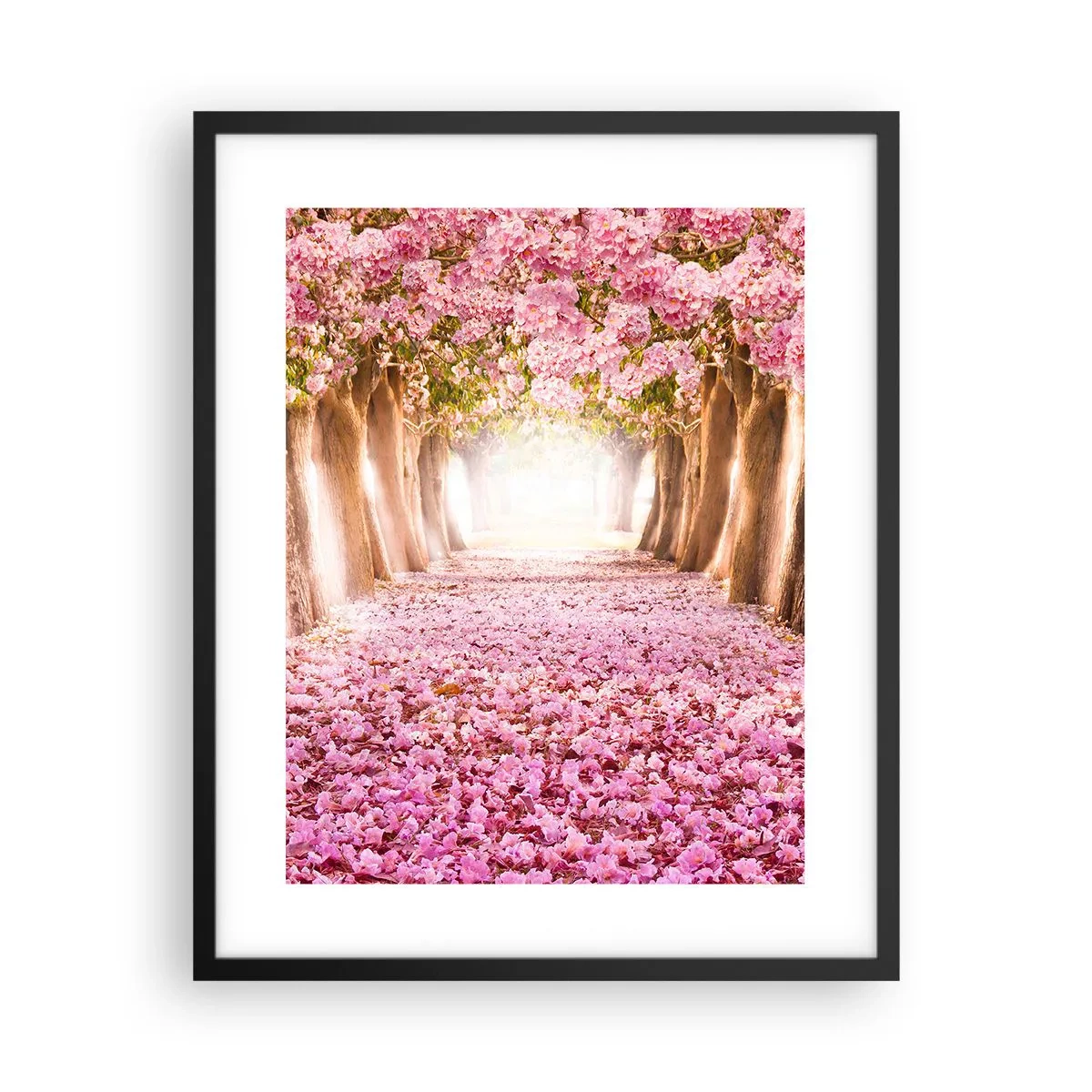 Poster in een zwarte lijst - De weg naar het paradijs - 40x50 cm