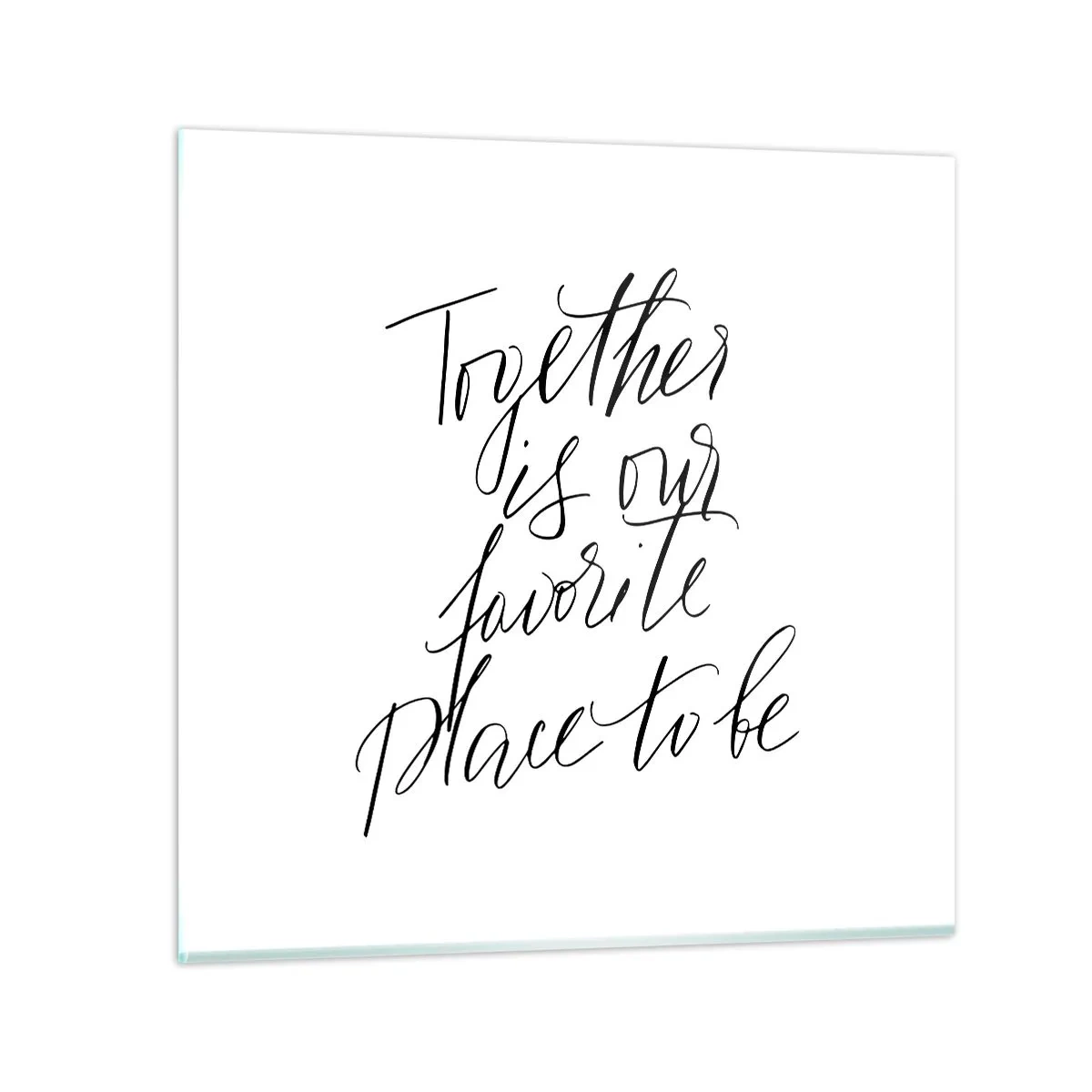 Schilderen op glas - Voel jij het ook? - 60x60 cm