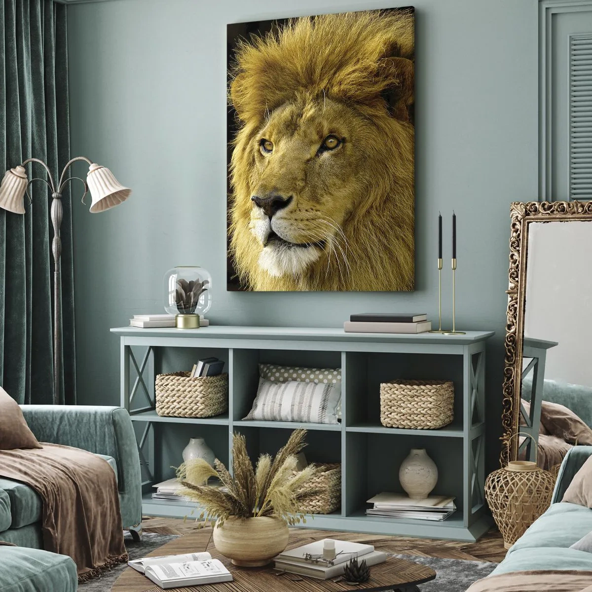 Schilderen op canvas - Portret van de koning - 50x70 cm