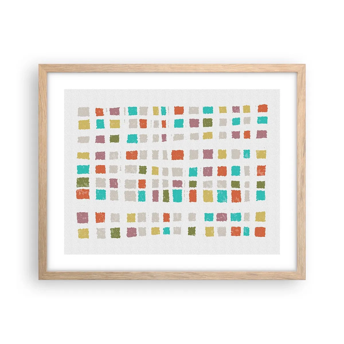 Een poster in een licht eiken lijst - Onbekend spel - 50x40 cm