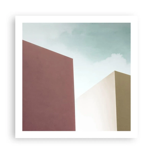 Poster - De geometrie van een zonnige zomer - 60x60 cm