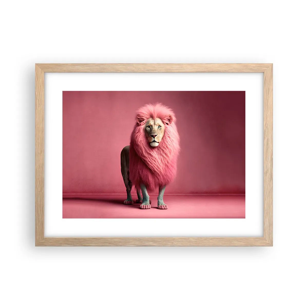 Een poster in een licht eiken lijst - En je bent niet meer bang - 40x30 cm