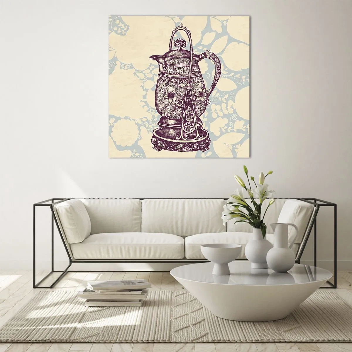 Schilderen op glas - De schoonheid van het dagelijks leven - 40x40 cm