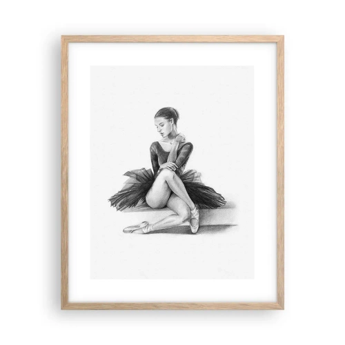 Een poster in een licht eiken lijst - Betoverd door de dans - 40x50 cm