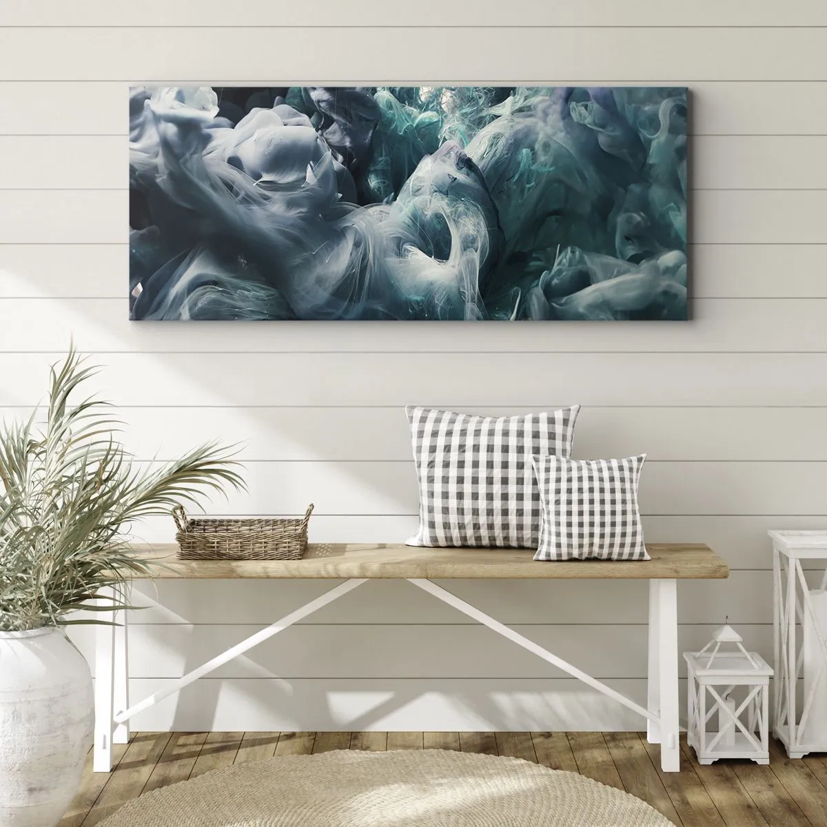 Schilderen op canvas - De nobele kilheid van steen - 160x50 cm