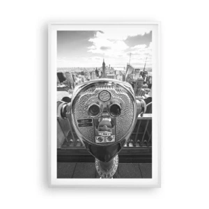 Poster in een witte lijst - Stad boven de steden - 61x91 cm