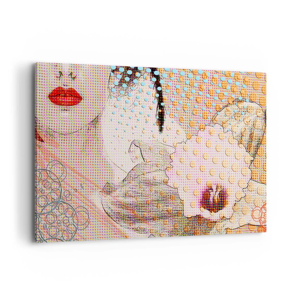 Schilderen op canvas - Stripboek heroïne - 120x80 cm